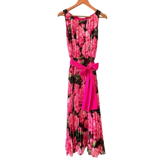 Eliza J Floral Pleated Maxi Dress - Picture 1 of 8